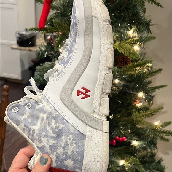 Adidas J Wall 2 Silver and White Sneakers - Picture 7 of 11